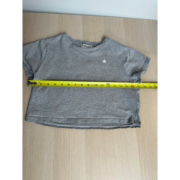 Fiorucci Star Grey Star Cropped T-Shirt - Size S - Mint - Picture 4 of 9
